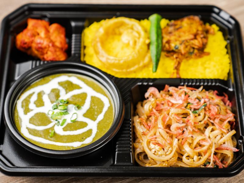 【ハラル対応】パッタイ＆ほうれん草チキンカレーセット