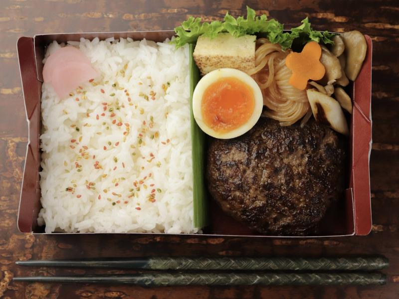 「すき焼き風」特製ハンバーグ重