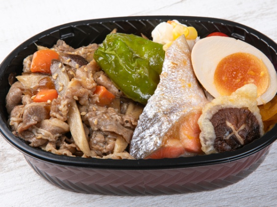 牛根菜醤油ダレわっぱ