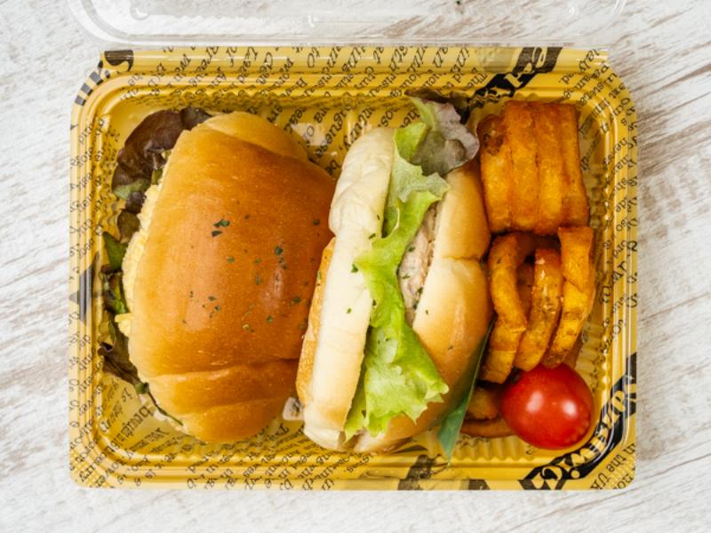 バターロールセットB パン2つ、おかず2種