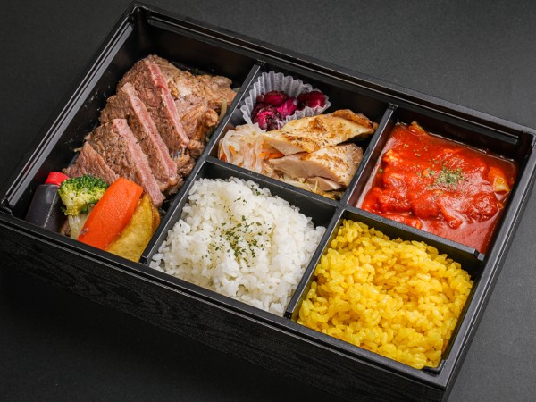 Steak Produced By World Diner ステーキワールドダイナー の牛サーロインステーキ御膳 2 160円 お弁当デリ お弁当の配達デリバリー