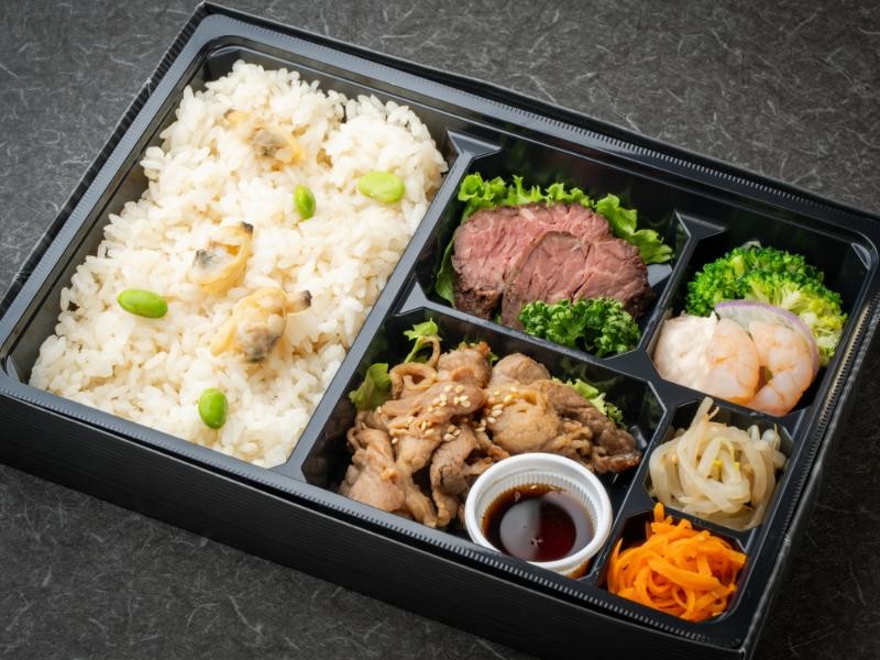 生だれ牛カルビ焼肉と厚切りハラミステーキ