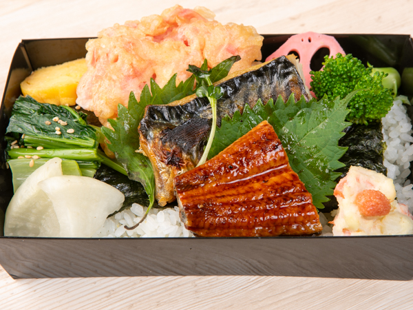 ノルウェー産鯖西京焼きとうなぎ蒲焼きの海苔弁当