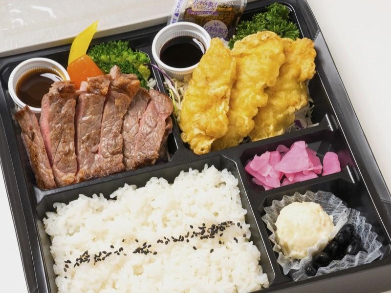 ＵＳ産サーロイン＆大分風とり天膳