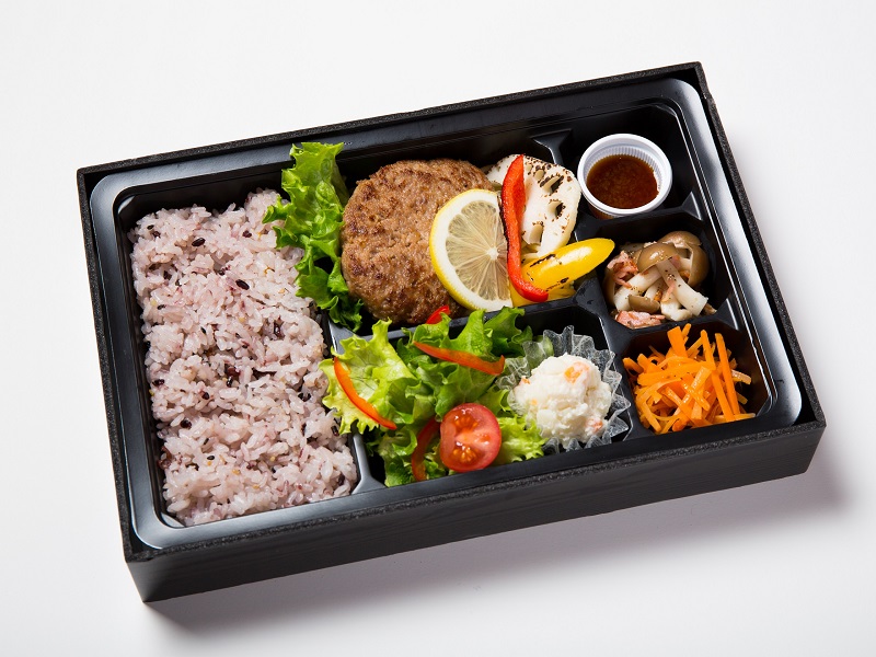 Kitchen Sakura キッチンサクラ の牛タン100 ハンバーグ弁当柑橘和風ソース 1940円 お弁当デリ お弁当の配達デリバリー