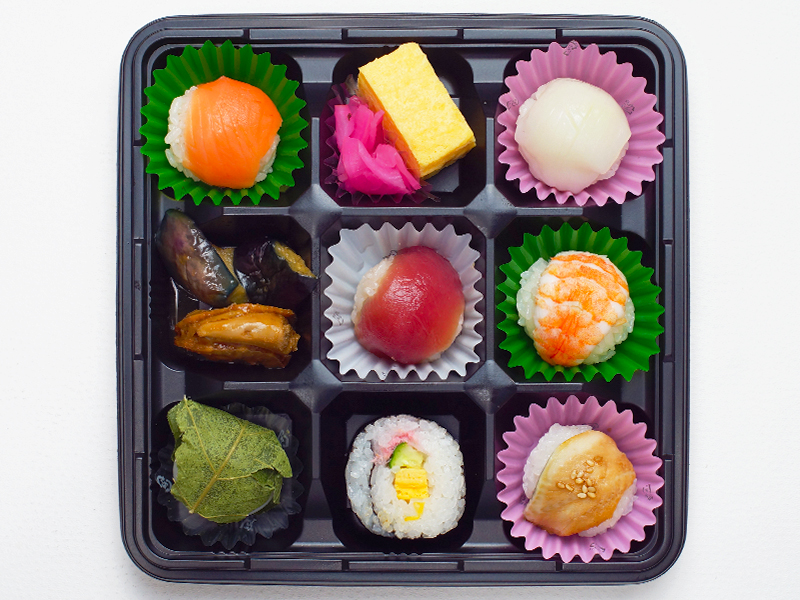 夢乃膳兵衛の手まり寿司弁当 926円 お弁当デリ お弁当の配達デリバリー
