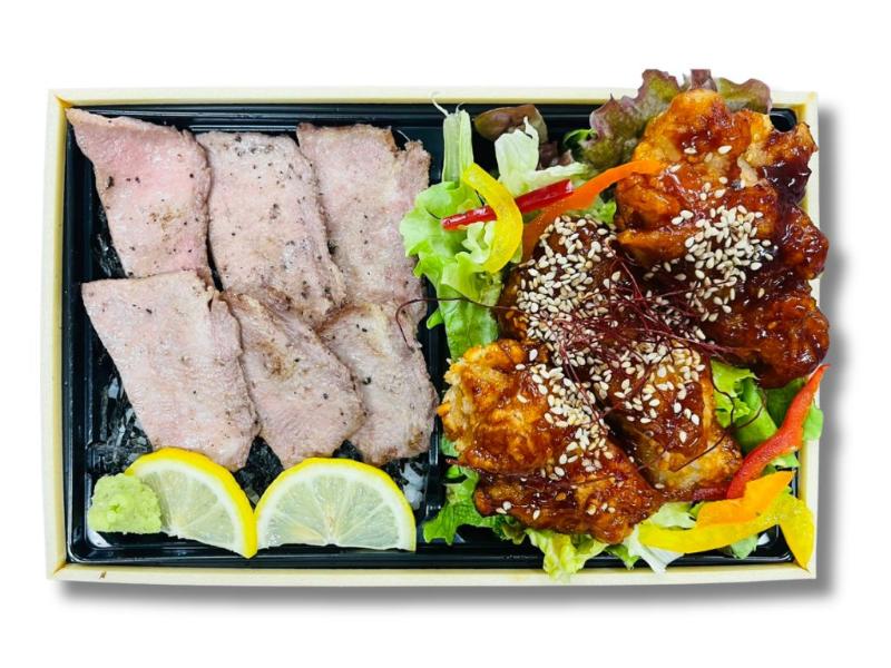 牛タンステーキ重＆ヤンニョムチキンサラダ