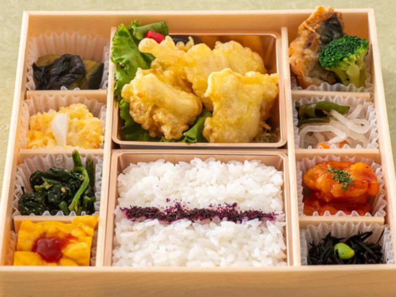 鶏天の彩り和膳