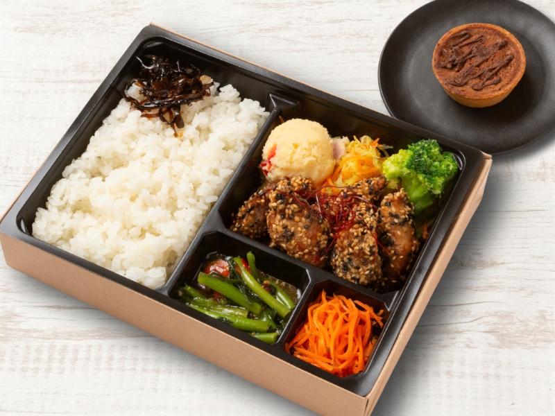 【焼きタルト付】さばの胡麻竜田弁当