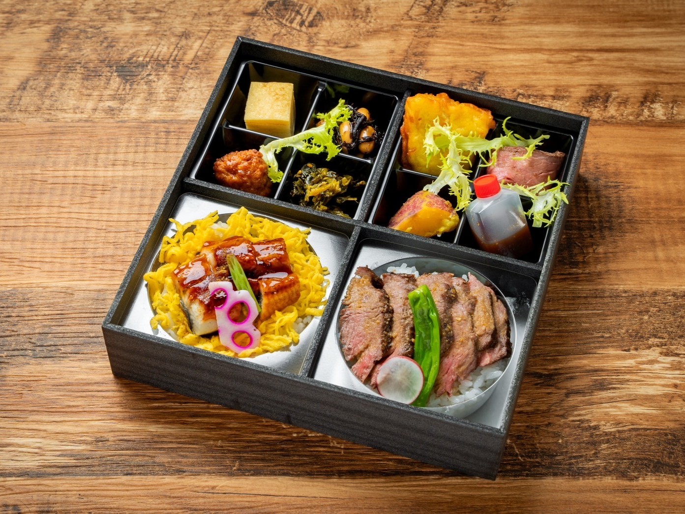 三葉（みつば）～鰻重と赤身ステーキ弁当～