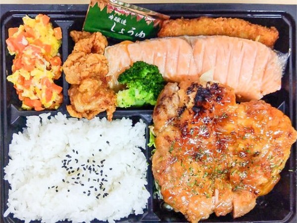 麹漬け焼き鮭と鶏照焼き御膳