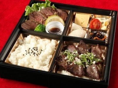 厳選牛ステーキとタン塩