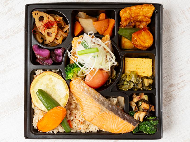 おろし竜田×鮭の塩焼き和風ＤＸ弁当