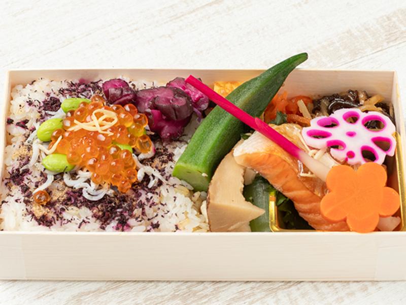 ゆかりしらす弁当　銀鮭塩焼き〜針生姜添え〜