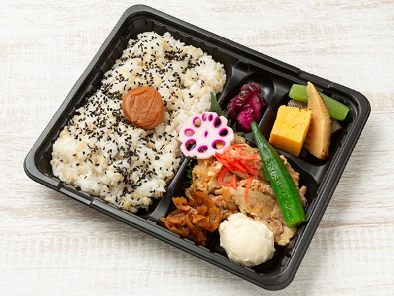 紀州南高梅弁当　豚肉の生姜焼き