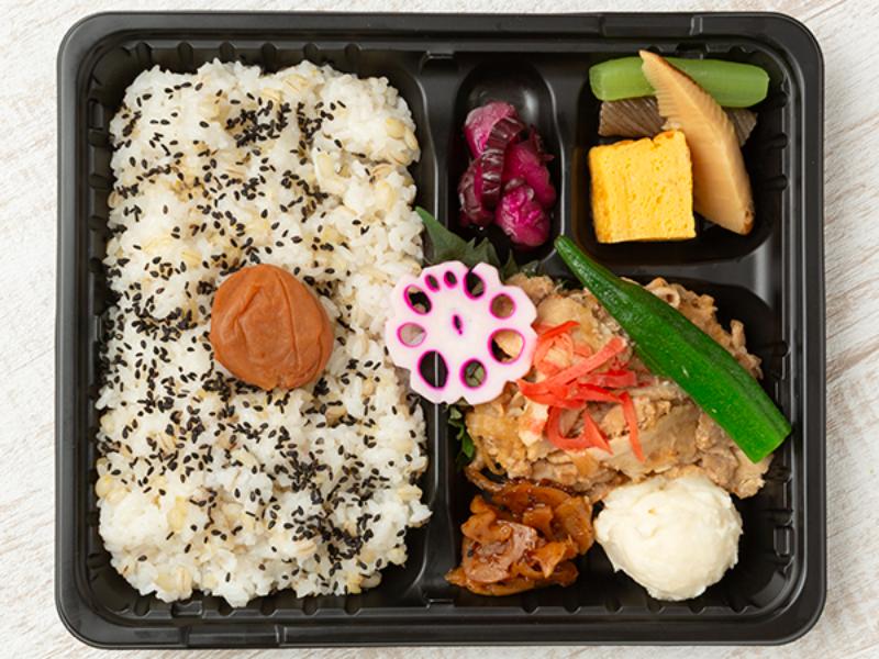 紀州南高梅弁当　豚肉の生姜焼き