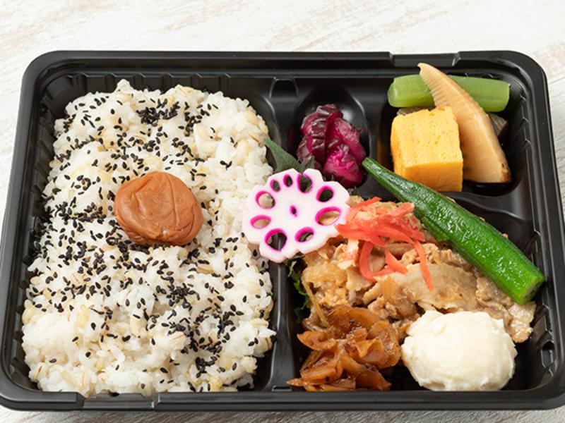紀州南高梅弁当　豚肉の生姜焼き