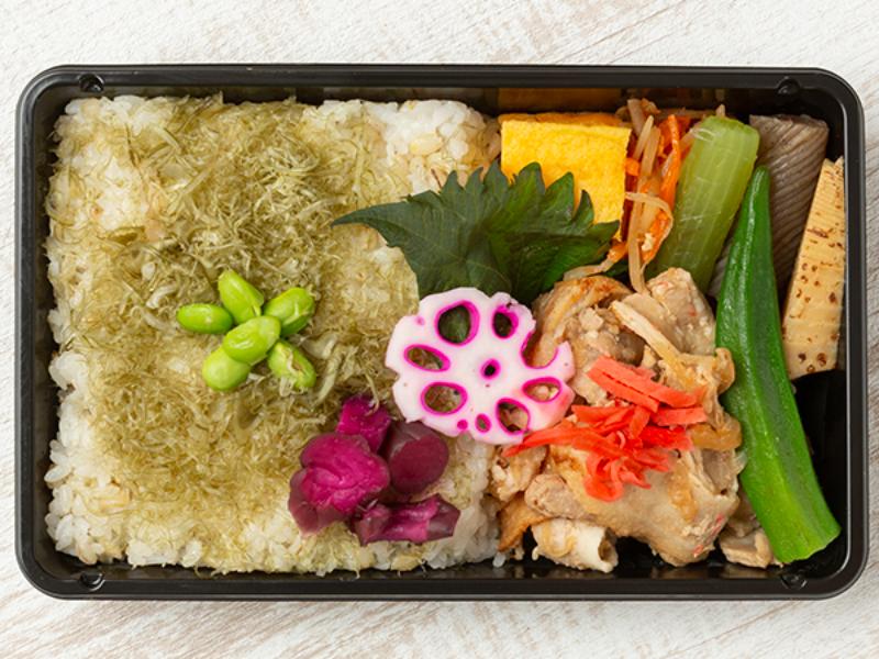 えだ豆昆布弁当　豚肉の生姜焼き