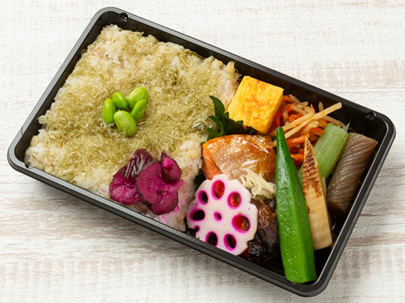 えだ豆昆布弁当　銀鮭の塩焼き〜針生姜添え〜