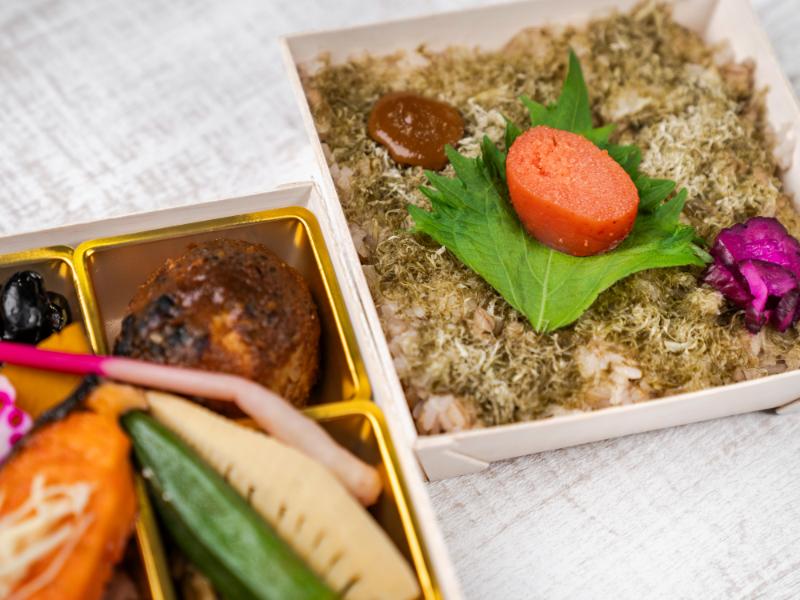 【2段】めんたい昆布弁当 鶏つくねの仙台赤味噌焼き＆銀鮭の塩焼き