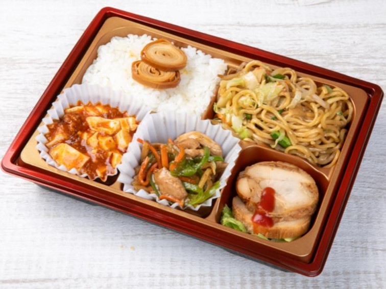 【お手頃】秘伝鶏チャーシュー・青椒肉絲・麻婆豆腐