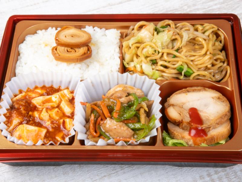 【お手頃】秘伝鶏チャーシュー・青椒肉絲・麻婆豆腐