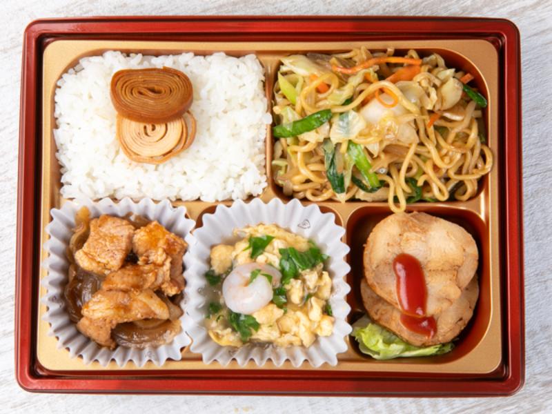 【お手頃】秘伝鶏チャーシュー・中華風生姜焼き・エビ玉炒め