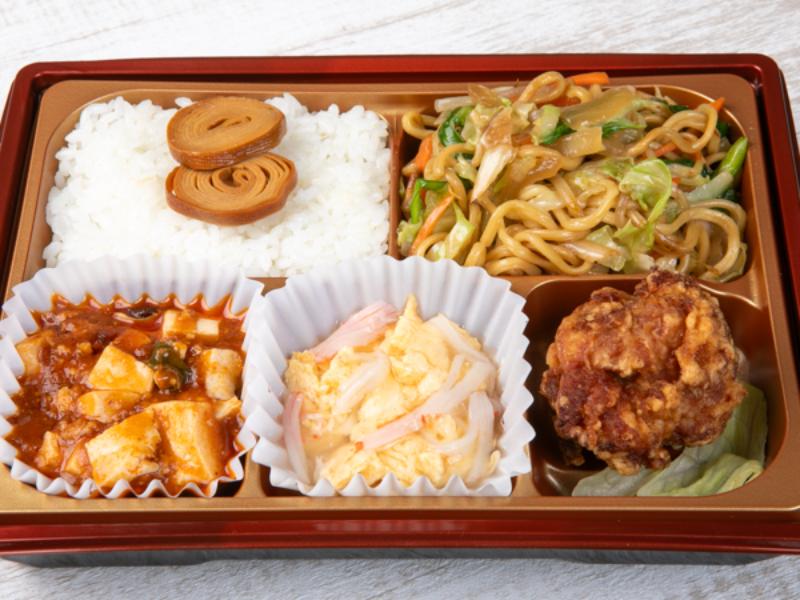 【お手頃】鶏肉の唐揚げ・かに玉・麻婆豆腐