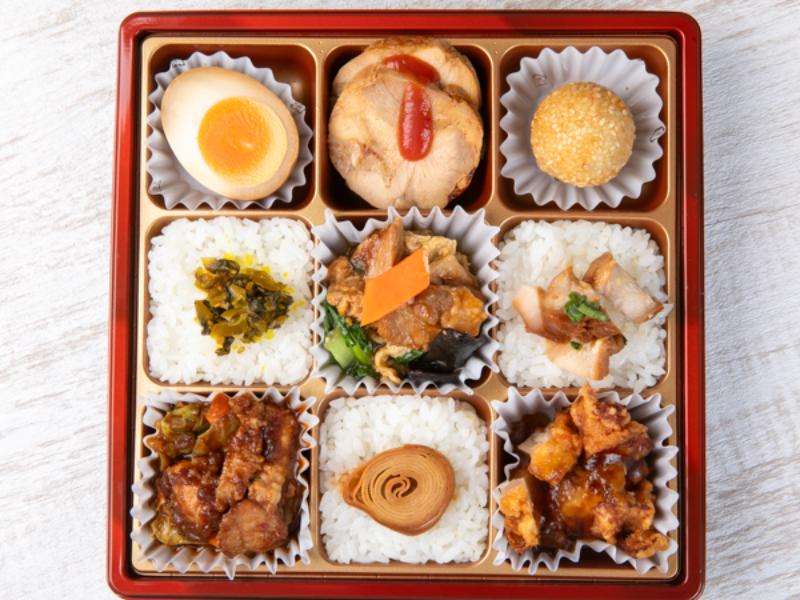 【贅沢9マス】油淋鶏・回鍋肉・豚肉きくらげ卵炒め