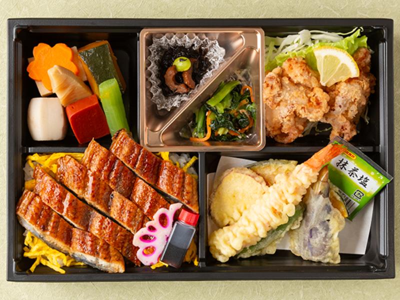 鰻重と天ぷら御膳