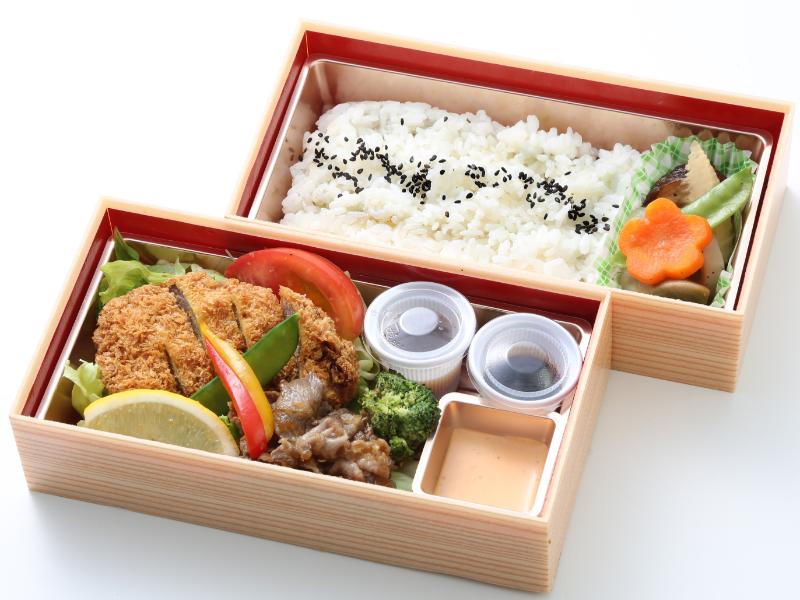 牛カツとしゃぶ焼き弁当
