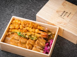 日本橋 天丼 天むす 金子半之助の煮穴子と車海老天重 2,160円｜【お