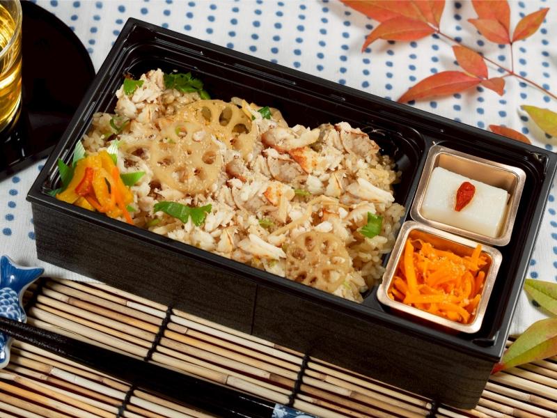 鯛と蓮根の炊き込みご飯弁当