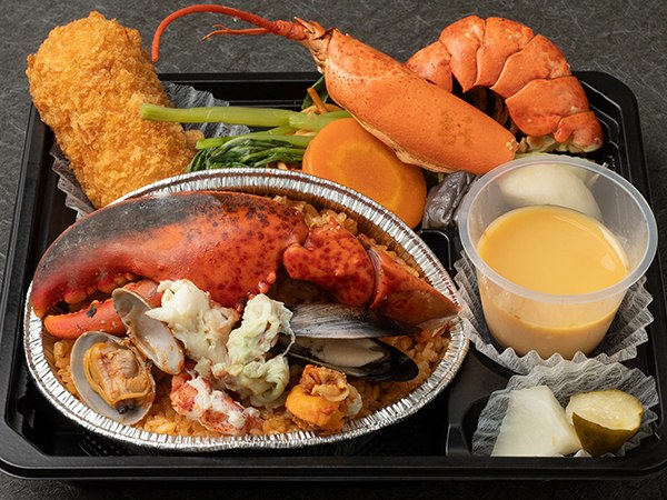 カナダ産活オマール海老のパエリア弁当