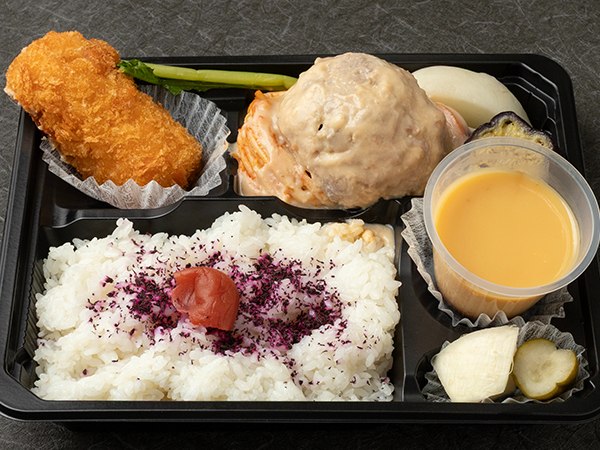 ｒａｎｐｕのハンバーグベシャメルソース弁当