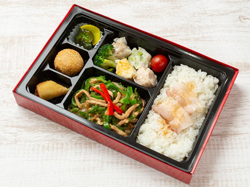 【贅沢！】青椒肉絲＆焼売ダブル弁当