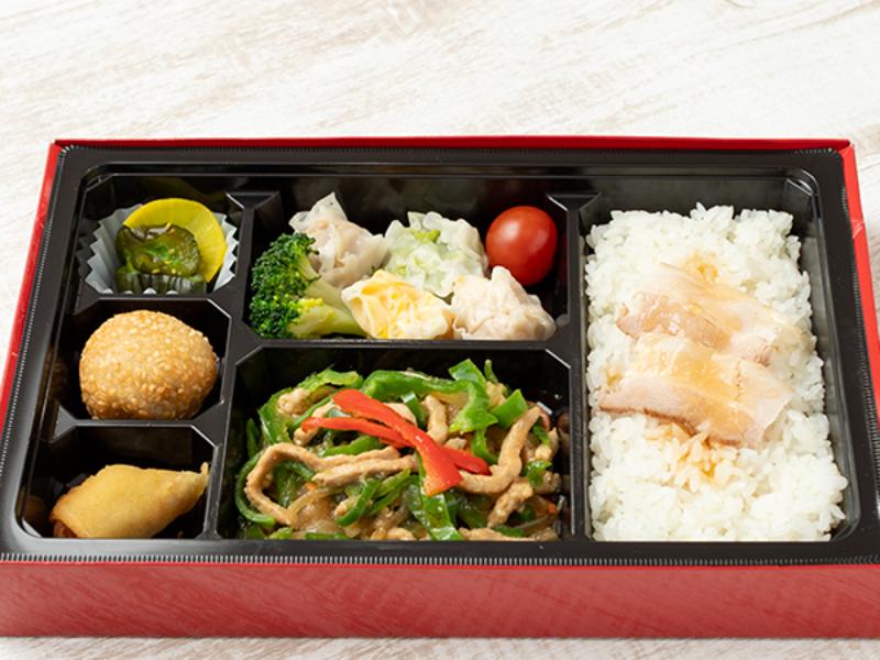 【贅沢！】青椒肉絲＆焼売ダブル弁当