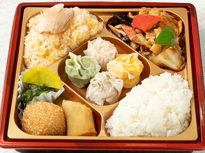 【華やか！】回鍋肉＆焼売スクエア弁当