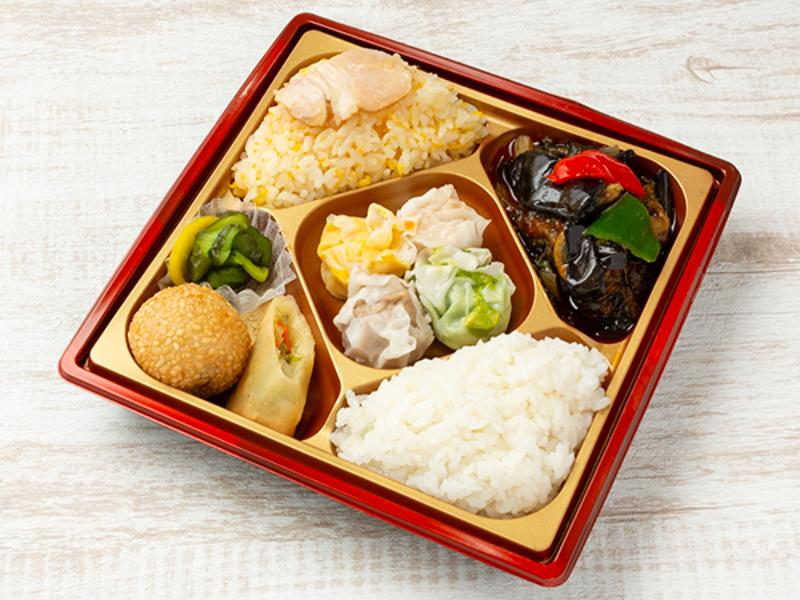 【華やか！】麻婆茄子＆焼売スクエア弁当