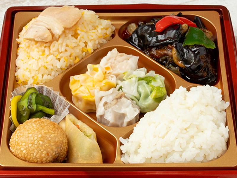 【華やか！】麻婆茄子＆焼売スクエア弁当