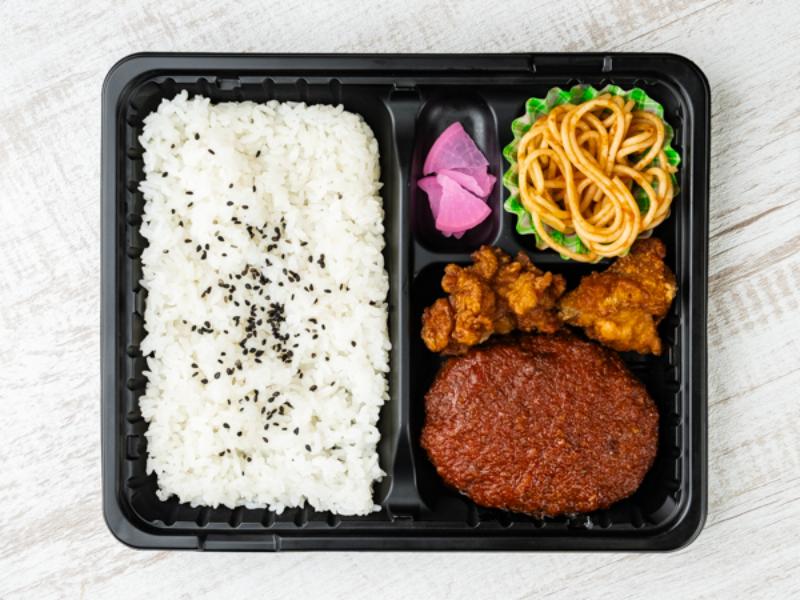 トマトソースのハンバーグ弁当