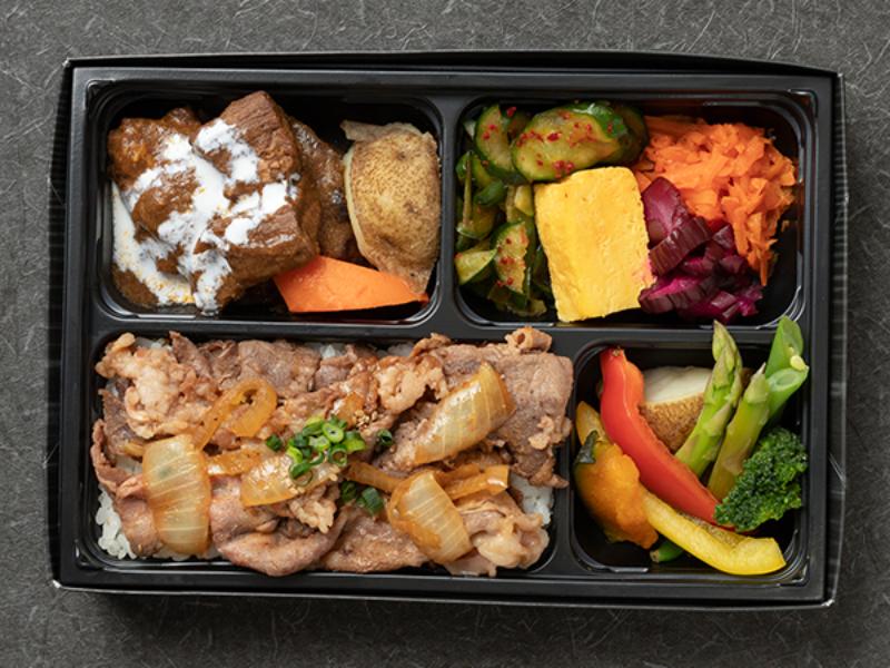 黒毛牛焼肉とタンシチュー弁当