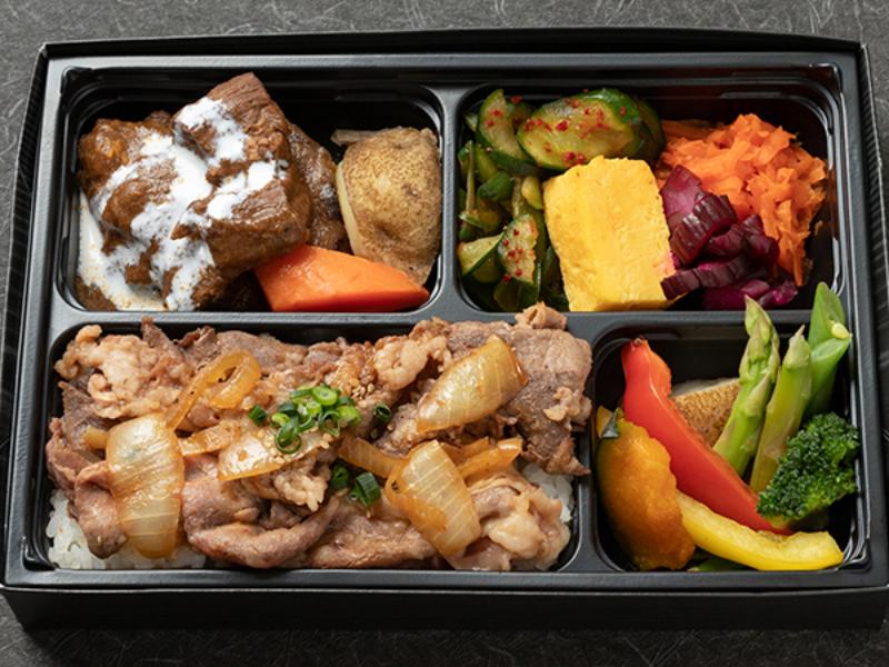 黒毛牛焼肉とタンシチュー弁当
