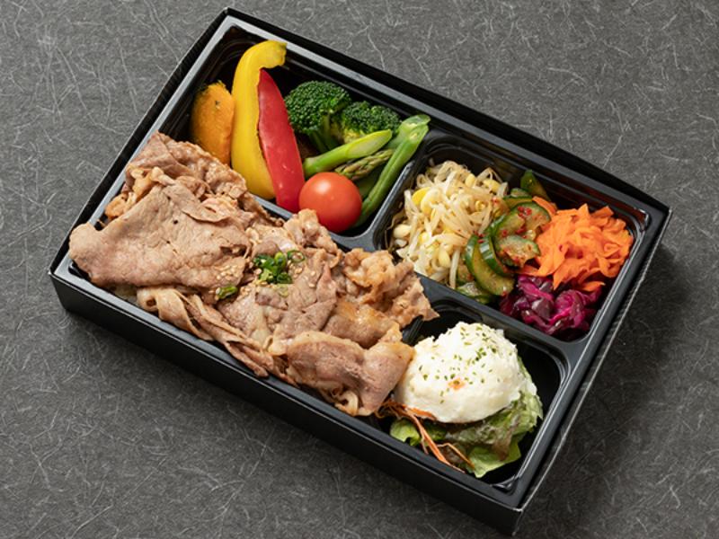 はみ出る国産牛カルビ＆リブロース焼肉弁当
