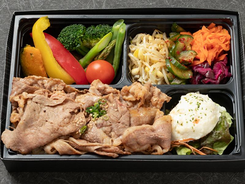 はみ出る国産牛カルビ＆リブロース焼肉弁当