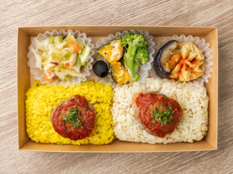【1段】牛肉ケバブのトマトソース弁当