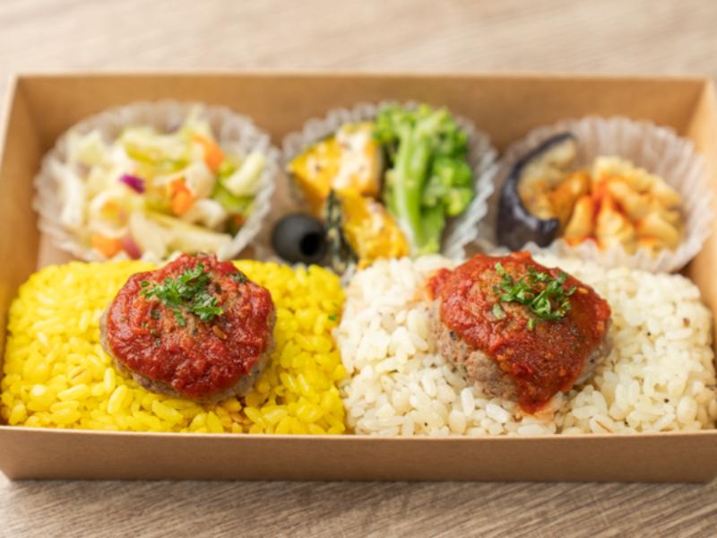 【1段】牛肉ケバブのトマトソース弁当