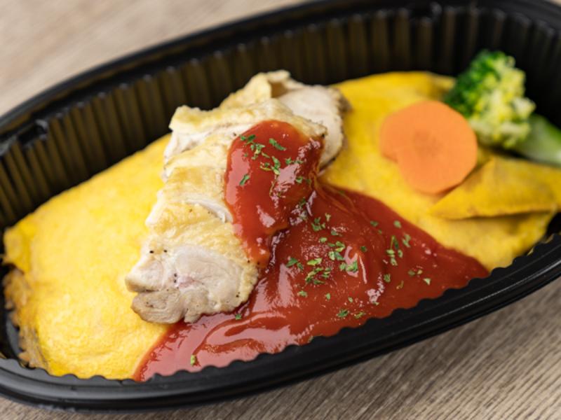 【特製トマトケチャップソース】オムライス＆特製ローストチキン