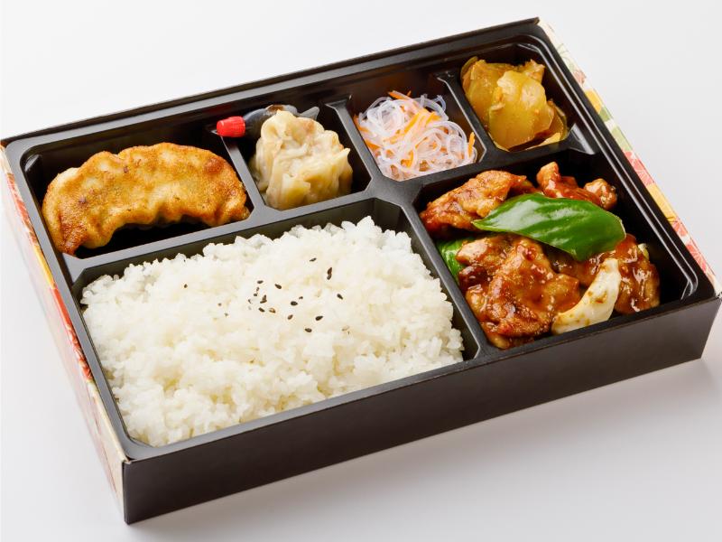 回鍋肉と餃子弁当