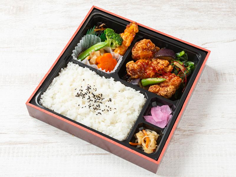 唐揚げゴマ醤油和え御膳